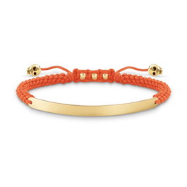 Thomas Sabo Pulsera de Plata Naranja 21cm LBA0050-848-8-L21v