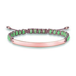 Thomas Sabo Pulsera LBA0054-891-6-L21v Verde de Plata