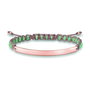 Thomas Sabo Pulsera LBA0054-891-6-L21v Verde de Plata