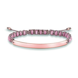 Thomas Sabo Pulsera de Plata Rosa 21cm LBA0054-893-9-L21v
