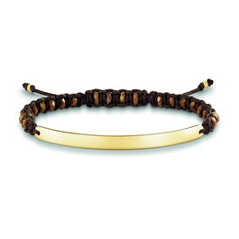 Thomas Sabo Pulsera de Plata Marrón LBA0056-894-2-L19v