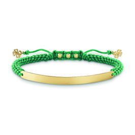 Thomas Sabo Pulsera LBA0061-848-6-L19v de Plata Verde