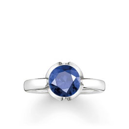 Thomas Sabo Anillo TR2034-048-32-52 de Plata y Azul