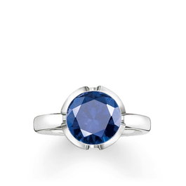 Thomas Sabo Anillo TR2036-048-32-52 de Plata y Azul