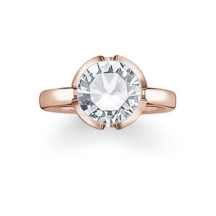 Thomas Sabo Anillo TR2036-416-14-52 de Plata Dorado Talla 52