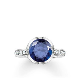 Thomas Sabo Anillo de Plata Azul Talla 54 TR2037-050-32-54