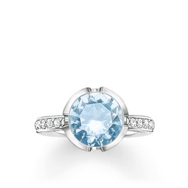 Thomas Sabo Anillo de Plata Azul Talla 54