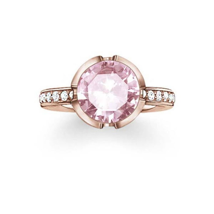 Thomas Sabo Anillo de Plata Dorado Talla 54