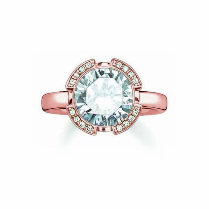 Thomas Sabo Anillo TR2038-416-14-52 de Plata Plateada Talla 52 Thomas Sabo Anillo TR2038-416-14-52 de Plata Plateada Talla 52