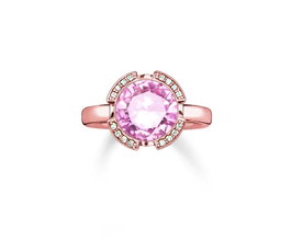 Thomas Sabo Anillo TR2038-633-9-52 de Plata Plateada