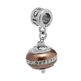 Viceroy Joyería VMM0170-14 para mujer con esfera marrón y correa plata de ley