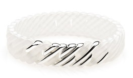 The-Rubz Pulsera PixelMINI F SMALL MOP White/Platin silver