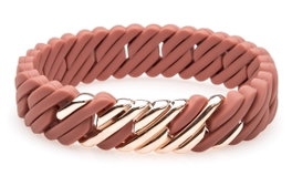 The-Rubz Pulsera PixelMINI F MEDIUM Dusty Cedar/Pink gold