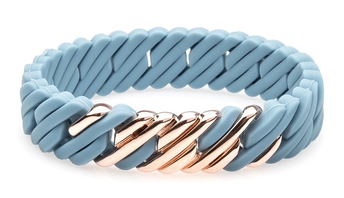 The-Rubz Pulsera PixelMINI F SMALL Pearl Blue/Pink gold The-Rubz Pulsera PixelMINI F SMALL Pearl Blue/Pink gold