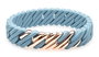 The-Rubz Pulsera PixelMINI F MEDIUM Pearl Blue/Pink gold