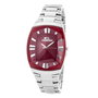 Chronotech CT7065L-27M con esfera roja y caja plateada