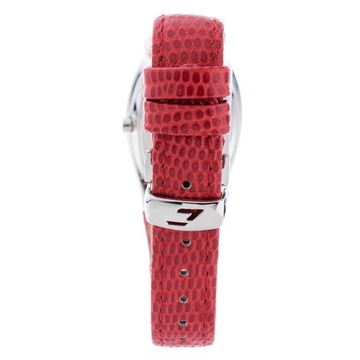 Chronotech Reloj CT7932L-14 con correa de piel roja