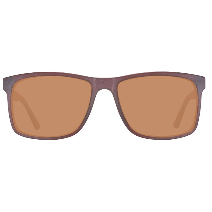 Helly Hansen HH5014-C03-56 Gafas de sol rectangulares marrones