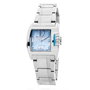 Chronotech CC7042B-06M con esfera azul y correa plateada