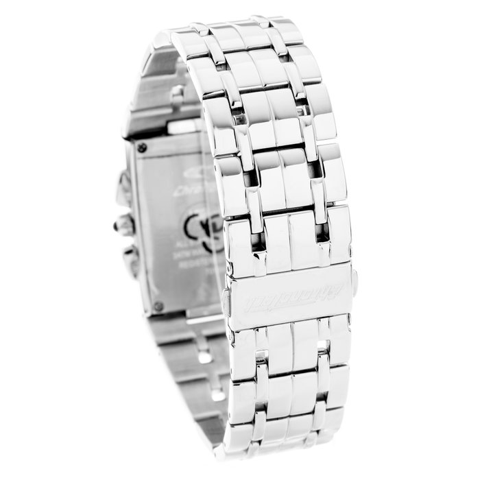 Chronotech Reloj CT7018M con esfera azul y correa plateada
