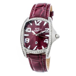 Chronotech Reloj CT7988LS-64 con correa de piel roja
