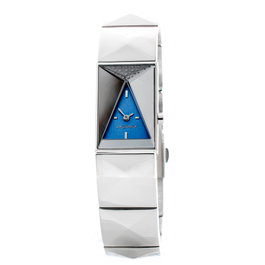 Chronotech CT7357S-01M con esfera azul y correa plateada