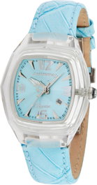 Chronotech CT7888L-01 Reloj Analógico para Mujer con Correa de Piel Azul