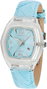 Chronotech CT7888L-01 Reloj Analógico para Mujer con Correa de Piel Azul