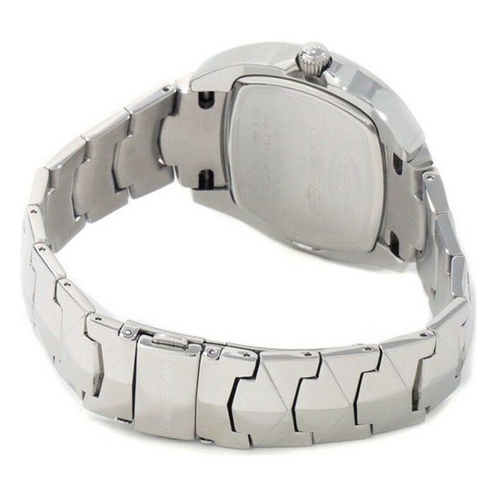 Chronotech Reloj CT2188LS-05M con esfera amarilla y correa plateada