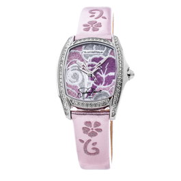 Chronotech Reloj CT7094SS-13 con correa de piel rosa