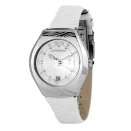 Chronotech CT7694M-02 con correa de piel blanca