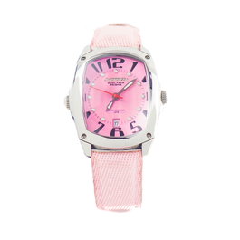 Chronotech Reloj CT7696L-04 con Correa de Piel Rosa Reversible