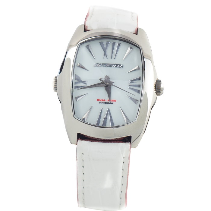 Chronotech Reloj CT7696L-04 con Correa de Piel Rosa Reversible