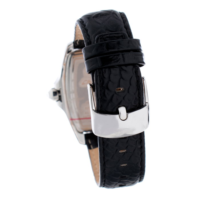 Chronotech Reloj CT7896M-104 con correa de piel negra