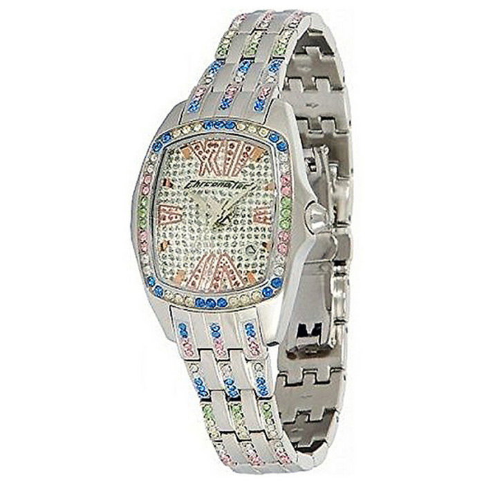 Chronotech CT7930LS-53M Reloj de Mujer Plateado con Esfera Gris