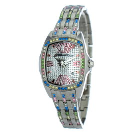 Chronotech CT7930LS-53M Reloj de Mujer Plateado con Esfera Gris