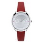 Furla Metropolis R4251102507 con esfera gris y correa roja