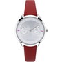 Furla Metropolis R4251102507 con esfera gris y correa roja