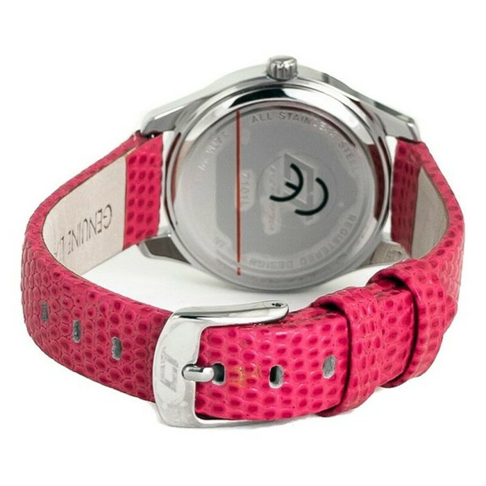 Chronotech Reloj CC7101LS-15 para mujer con correa de piel rosa Chronotech Reloj CC7101LS-15 para mujer con correa de piel rosa