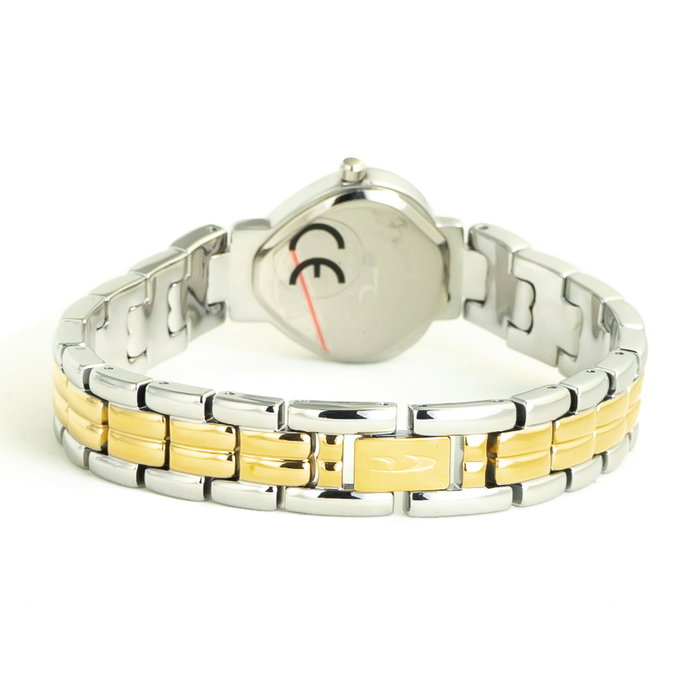Chronotech CT2027L-06 Reloj para mujer plateado con esfera rosa