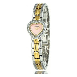 Chronotech CT2027L-06 Reloj para mujer plateado con esfera rosa
