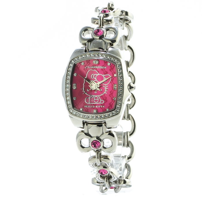 Chronotech CT7105LS-16M con esfera rosa y caja plateada Chronotech CT7105LS-16M con esfera rosa y caja plateada