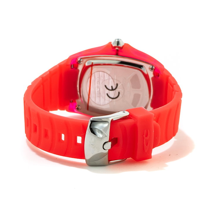 Chronotech Reloj CT7134L-10 Rojo con Esfera Rosa Chronotech Reloj CT7134L-10 Rojo con Esfera Rosa