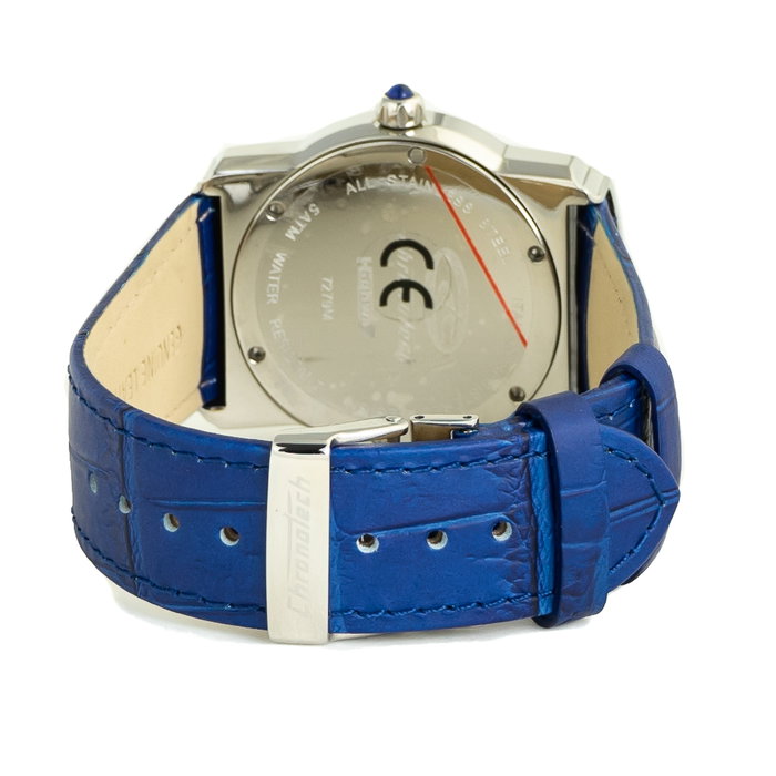 Chronotech CT7279M-09 Reloj con correa de piel azul