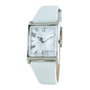 Chronotech Reloj CT7880L-08 para Mujer con Correa de Piel Blanca