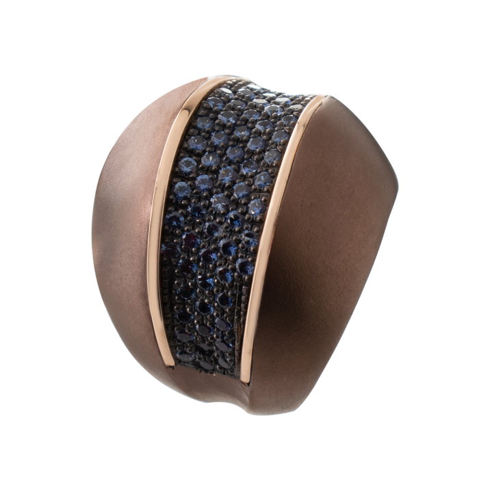 Pesavento KBWLA023 Anillo de Plata de Ley con Zafiro Azul