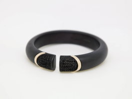 Pesavento Pulsera KCRBB007 de Plata de Ley con Spinello Negro
