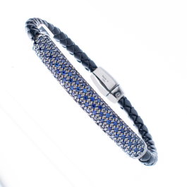 Pesavento Pulsera Colección Intreccio Azul de Plata de Ley