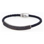 Pesavento Pulsera WNTRB081 de Plata de Ley con Intreccio y Spinello Negro