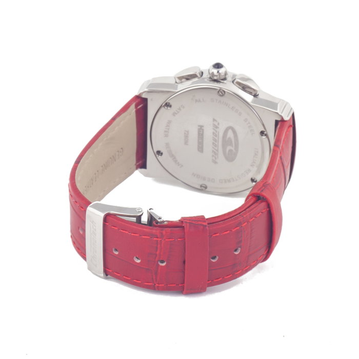 Chronotech CT7280M-05 con correa de piel roja